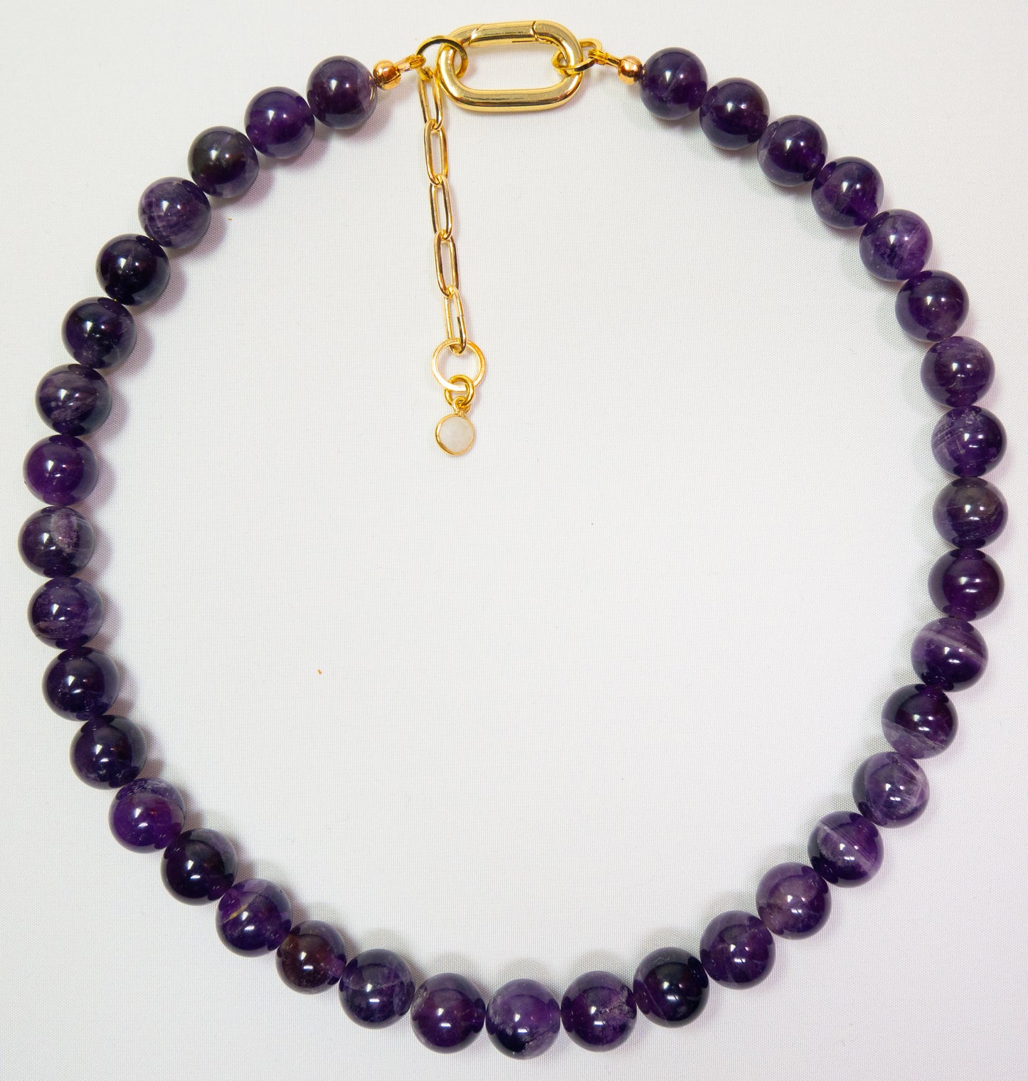 Amethyst Choker With Gold-Filled Clasp