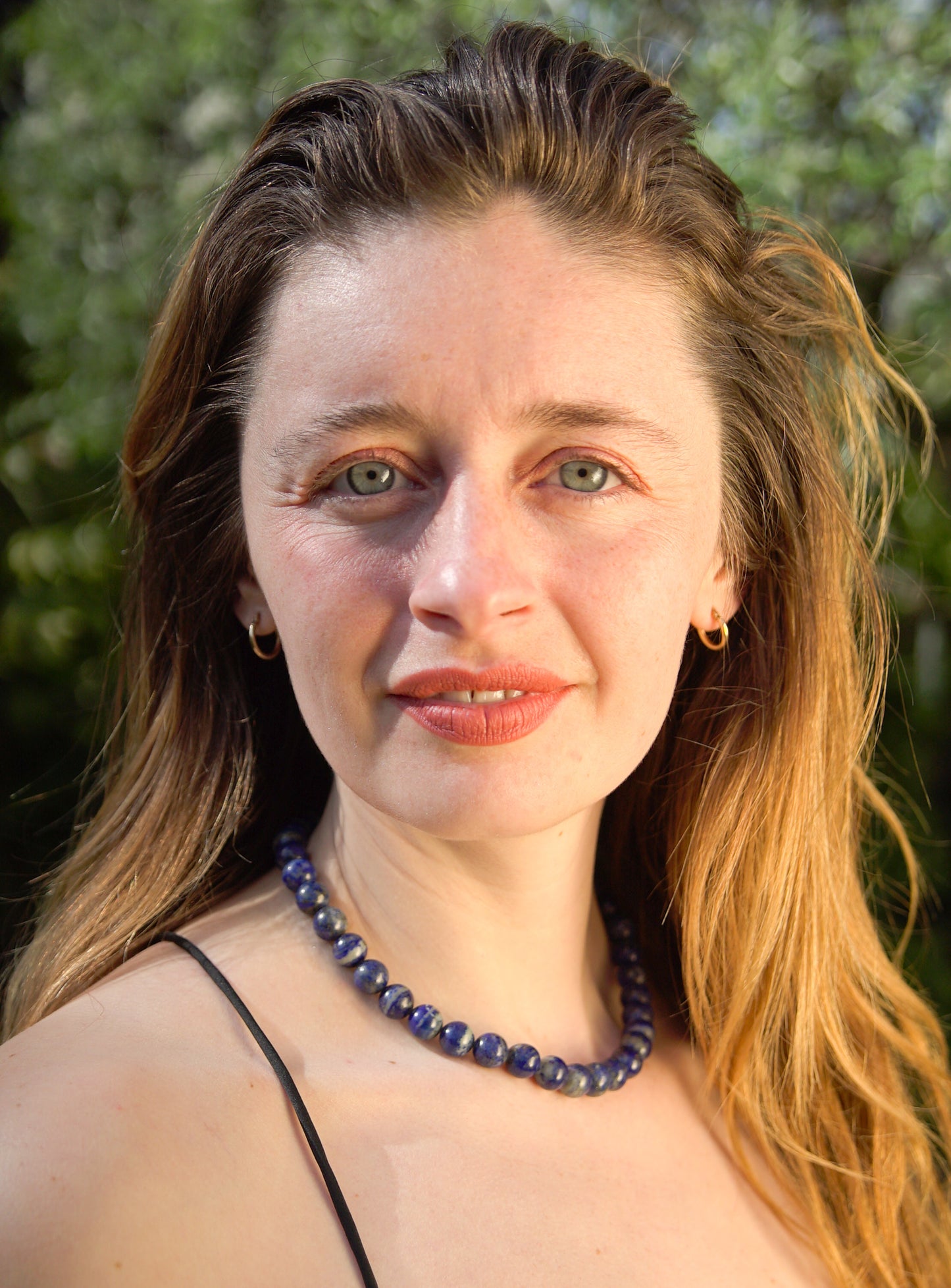 Lapis Lazuli Choker With Gold-Filled Clasp