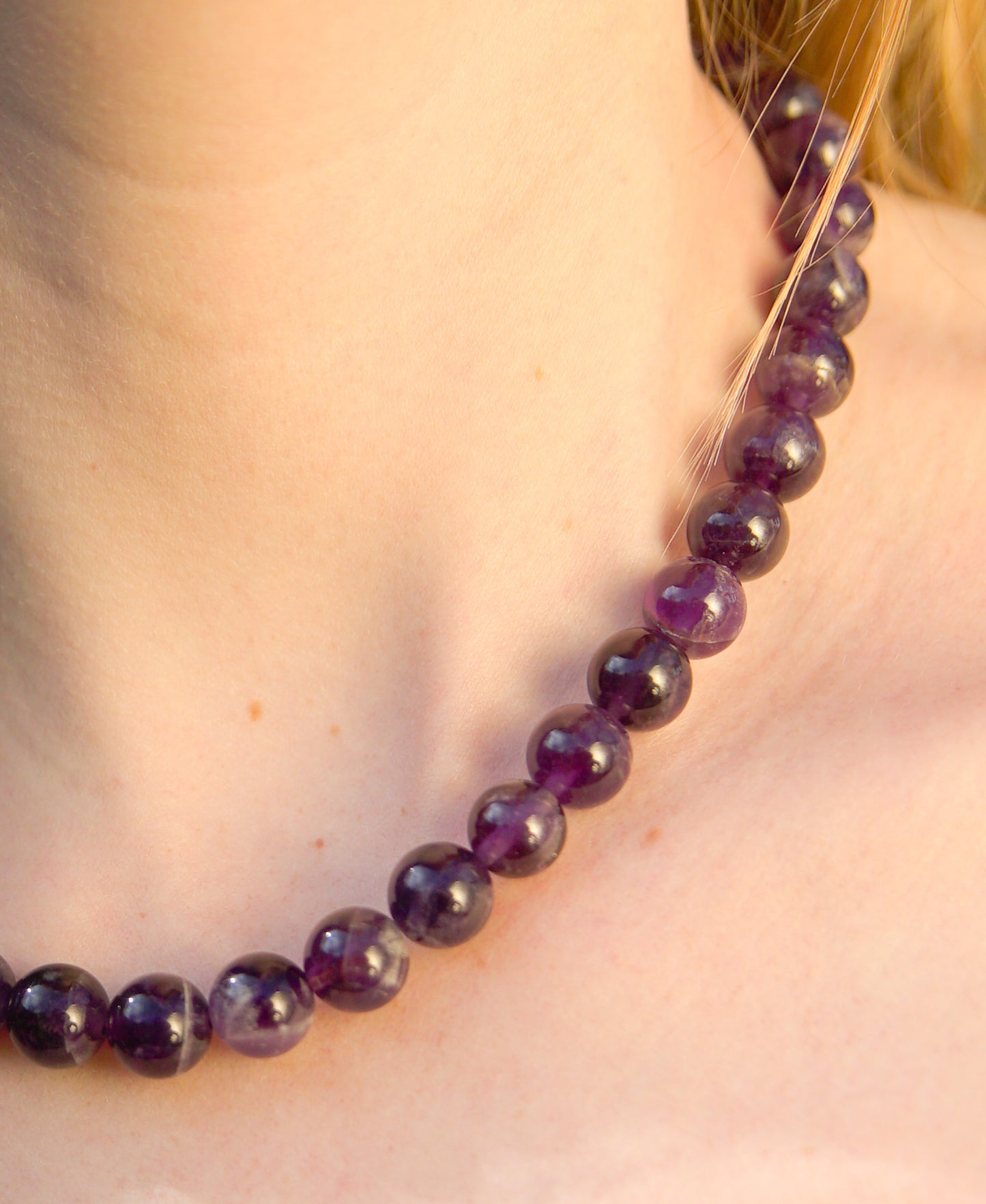 Amethyst Choker With Gold-Filled Clasp